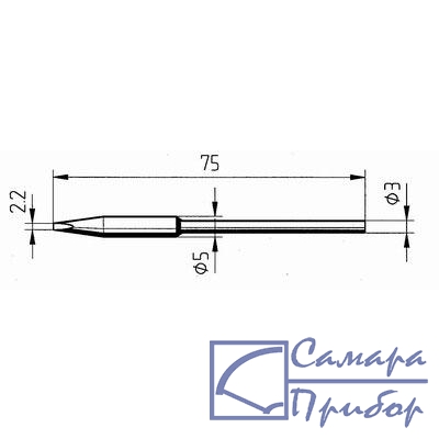 клин 2,2мм (к MicroTool) 212FD-LF