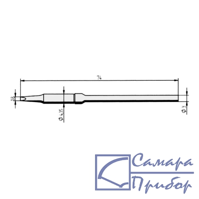 клин 1,8мм, удлиненное (к MicroTool) 212KD-LF