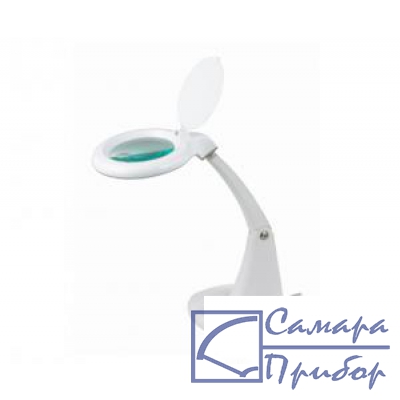 лампа-лупа со светодиодной подсветкой и дополнительной линзой на подставке 8093LED 3D+12D