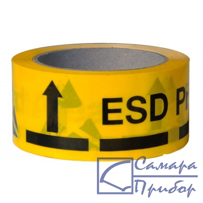 клейкая лента желтого цвета с маркировкой ESD A-7418