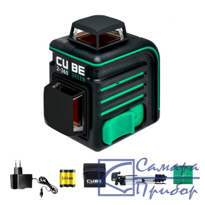 лазерный уровень ADA CUBE 2-360 GREEN Professional Edition