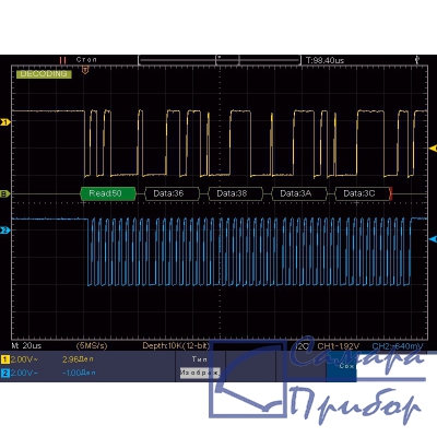опция декодирования I2C/SPI/RS232 ADS-6000DEC