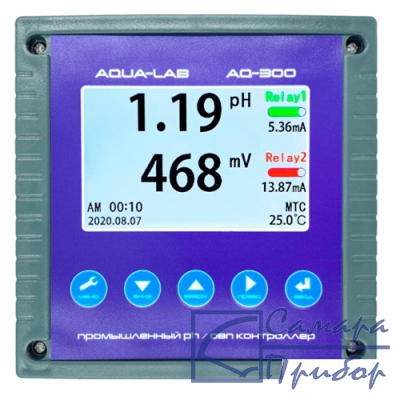 промышленный PH, ORP контроллер AQUA-LAB AQ-300