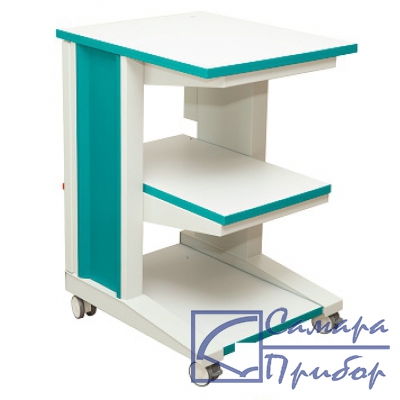 cтол подкатной лабораторный серии Гамма 700х570х910мм ГМ-ПС LAB RAL9010 HPL PLUS