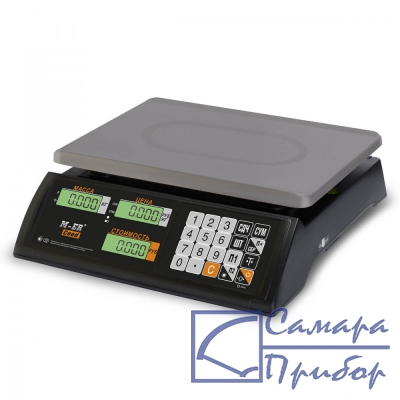 торговые настольные весы M-ER 327 AC-32.5 Ceed LCD Черные