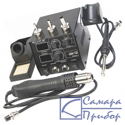паяльная станция с феном и USB МЕГЕОН 00686