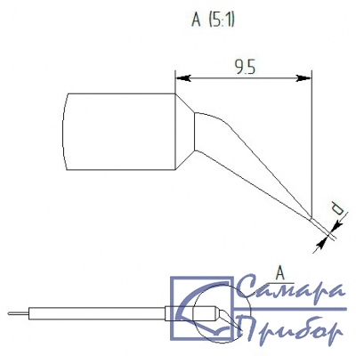 паяльная насадка 0,4 мм (износостойкая) MG11-DN-004