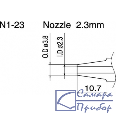 паяльные сменные композитные головки для HAKKO FМ-2024 N1-23