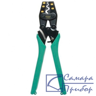 клещи для обжима неизолированных клемм с трещоткой ProsKit CP-251B