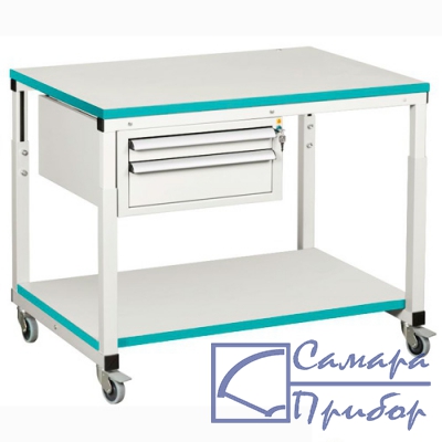 cтол подкатной лабораторный 1500*700мм ПС-15 LAB RAL9010 HPL