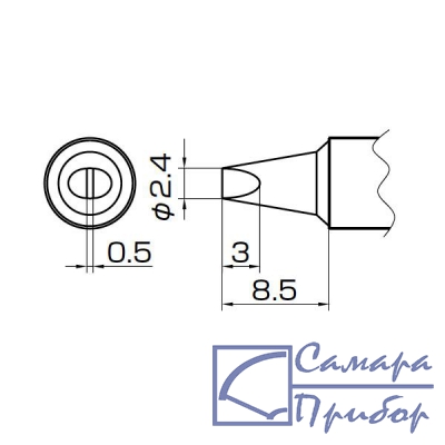 паяльные сменные композитные головки для паяльника с подачей азота HAKKO 957, станции HAKKO 938 T14-D24