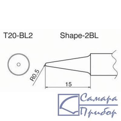 паяльная сменная композитная головка для станций FX-838 T20-BL2