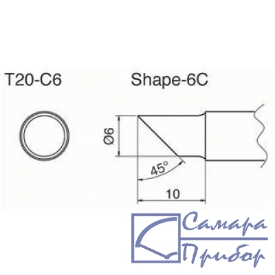 паяльная сменная композитная головка для станций FX-838 T20-C6