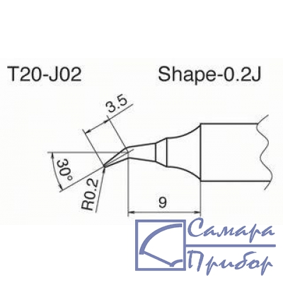 паяльная сменная композитная головка для станций FX-838 T20-J02