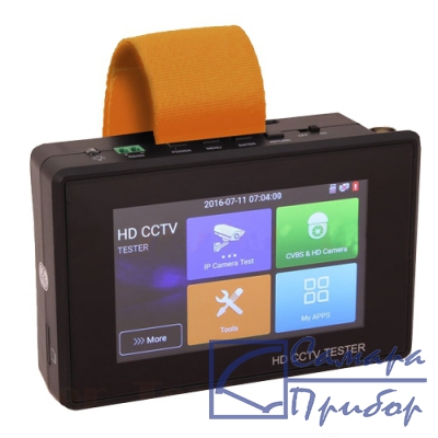универсальный наручный монитор-тестер AHD/CVI/TVI/CVBS и IP-видеосистем TIP-H-4(Hand)