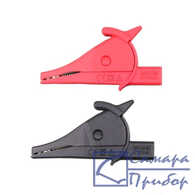 крокодил (комплект красный/черный), CAT III 1000V/CAT IV 600V 10А UNI-T UT-C02A